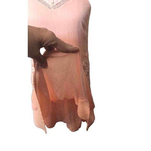 Gianni Bini Blush Pink Halter Strapless Lace Overlay Dress - Size XS - Picture 8 of 14